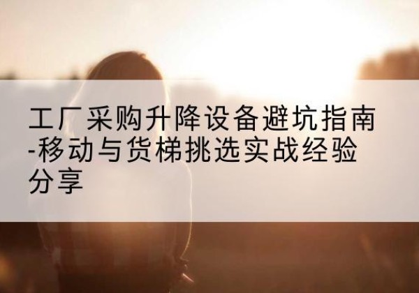 夏邑移动式升降机怎么选-工厂采购升降设备避坑指南-移动与货梯挑选实战经验分享